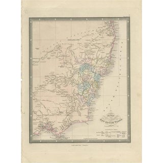Antique Map of New South Wales Australia by Wyld, 1845 For Sale