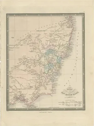 Antique Map of New South Wales Australia by Wyld, 1845