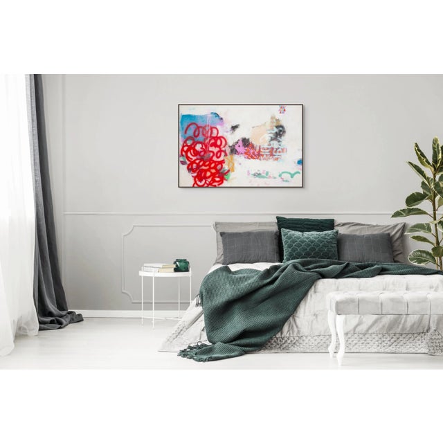 Abstract Contemporary Abstract Acrylics/Mixed Media on Canvas "Vitality" by Carolina Alotus For Sale - Image 3 of 9