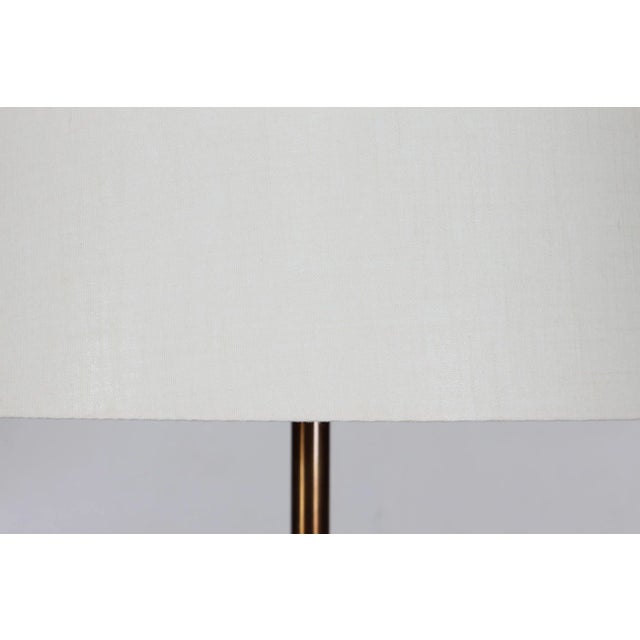 1960s Danish Teak, Brass and Black Metal Floor Lamp, 1960s For Sale - Image 5 of 8