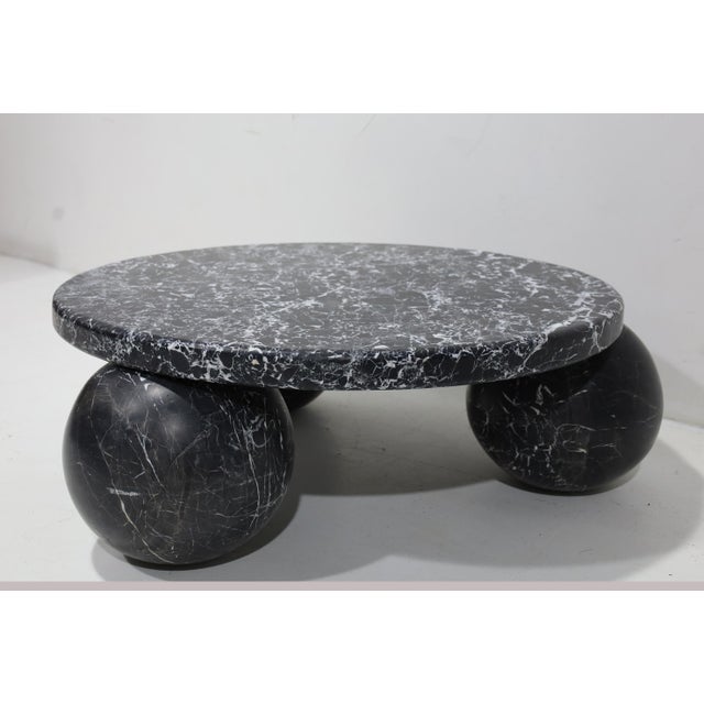 The Morro Coffee Table by Kelly Wearstler in Nero Marquina For Sale - Image 4 of 8