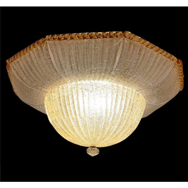Murano Glass Chandelier from Barovier & Toso, 1960s For Sale - Image 6 of 11