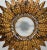 1950s Vintage Spanish Gilt Metal Sunburst Ceiling Fixture For Sale - Image 5 of 12