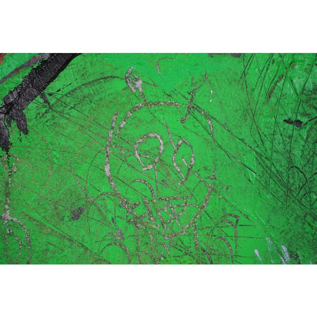 "Elon Musk - Perpetuation of the Species" Contemporary Abstract Figurative Mixed-Media Painting by Sax Berlin For Sale - Image 4 of 6