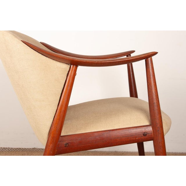 Scandinavian Teak and Fabric New Tyrol Armchairs by Gerhard Berg for Westnofa, 1960, Set of 2 For Sale - Image 9 of 18