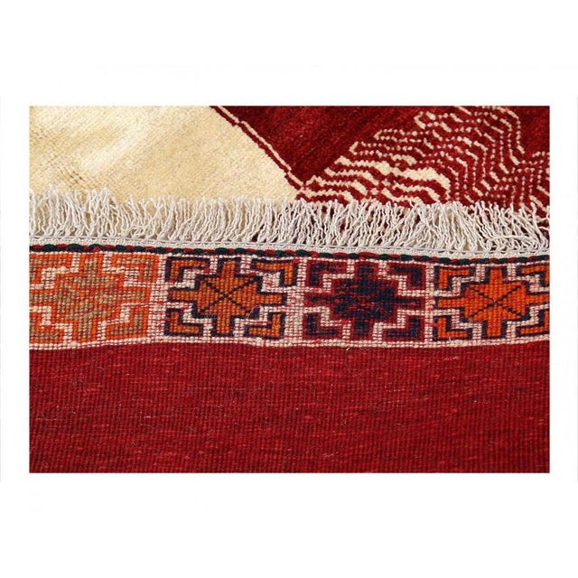 Traditional Pasargad DC Fine Hand Knotted Persian Lion Design Shiraz Rug For Sale - Image 3 of 4