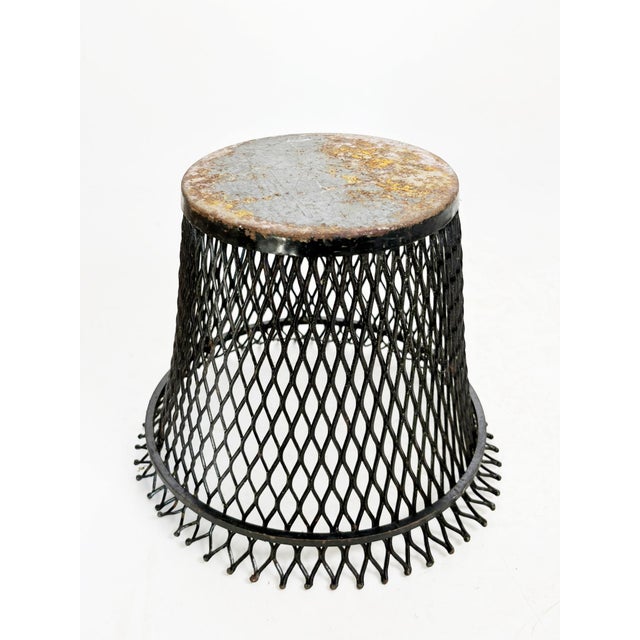 Black Metal Plant Stand by Mathieu Matégot, France, 1950s For Sale - Image 8 of 13