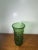 1970s Vintage Green Art Glass Vase Textured Bark Avocado Retro Mid Century Decor For Sale - Image 5 of 8