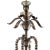 Venetian modern smoked-fumè “Ca’ Rezzonico” Murano glass chandelier . Traditional arms in "Ca' Rezzonico" in a new linear...