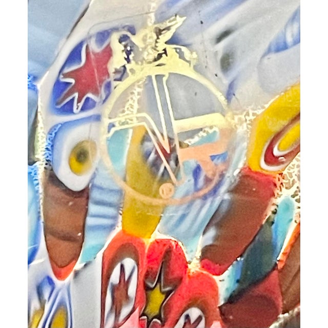 Contemporary Vintage Vessaria Vr Millefiori Murano Glass Vase For Sale - Image 3 of 5