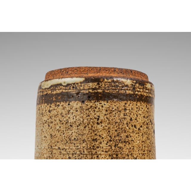 Large Mid-Century Japanese Modern Stoneware Studio Pottery Glazed Vase / Vessel, Japan, C. 1970s For Sale - Image 11 of 15