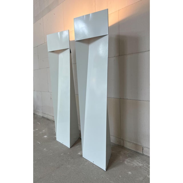White Slack I Floor Lamps by Mart van Schijndel for Martech, 1979, Set of 2 For Sale - Image 8 of 18