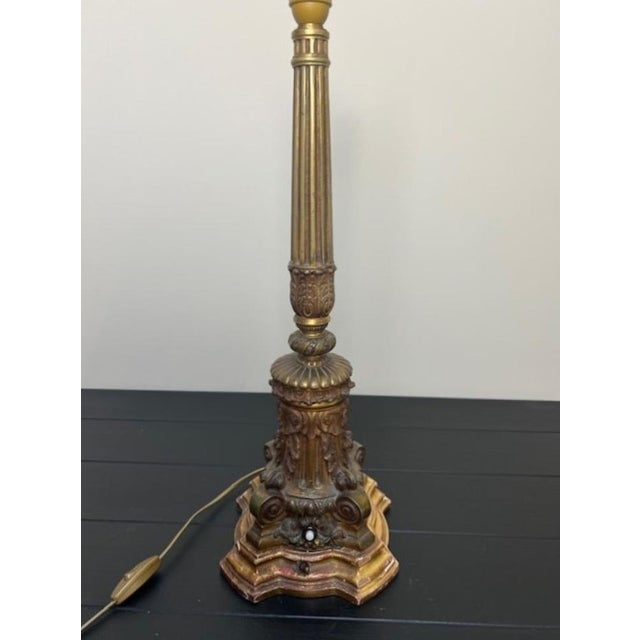 Vintage Bronze Table Lamp For Sale - Image 12 of 14