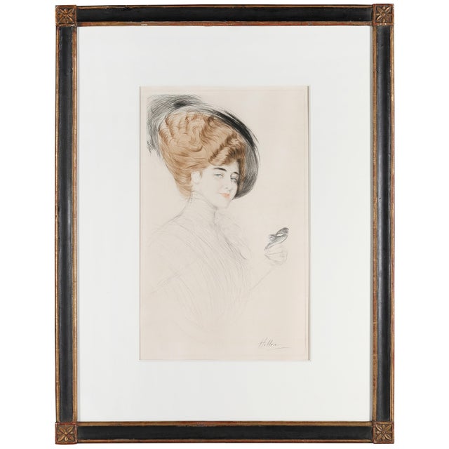 Paper Paul César Helleu, The Mask, Etching For Sale - Image 7 of 7
