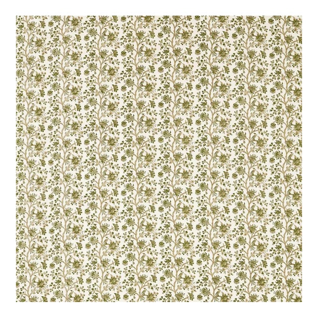 Sanderson Azalea Walk Fabric in Olivine For Sale