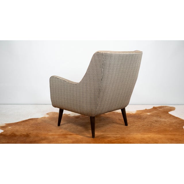Modern Room & Board 'Quinn' Houndstooth Club Chair For Sale - Image 9 of 17