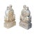 Chinese Pair White Marble Stone Fengshui Foo Dogs Door Block Drum Statue For Sale - Image 11 of 13