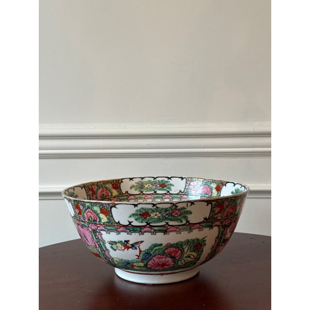 Found at an estate in Washington, DC; hand painted Chinese export pieces in this ever popular rose medallion pattern are...