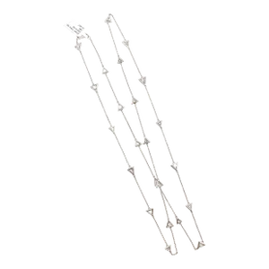 9.48 Ct Trillion Diamond by the Yard Necklace