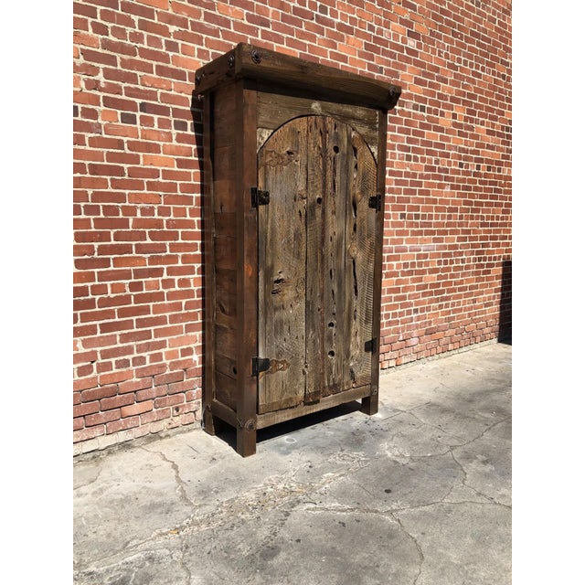 Rustic Rustic Wooden Armoire For Sale - Image 3 of 4