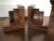 Vintage Mid Century Modern Art Deco Architectural Rosewood Bookends - a Pair For Sale - Image 9 of 9