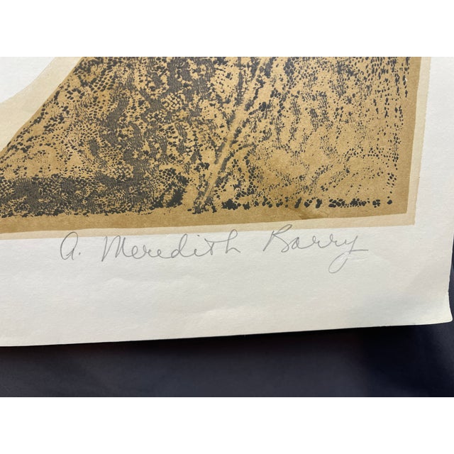 Mid 20th Century Mid Century Block Print Anne Meredith Barry Signed Numbered Summers Garden For Sale - Image 4 of 10