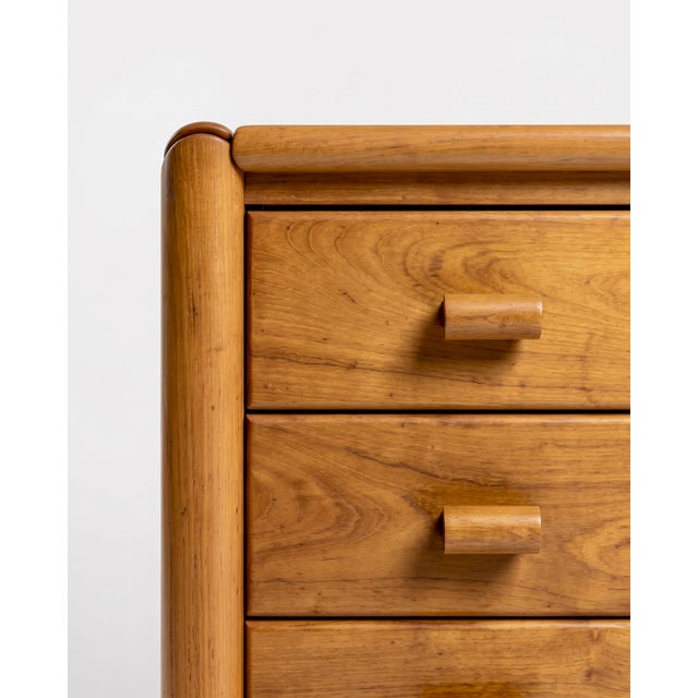 1960s Chest of Drawers in Elm from Chauvin Workshop, 1960 For Sale - Image 5 of 7