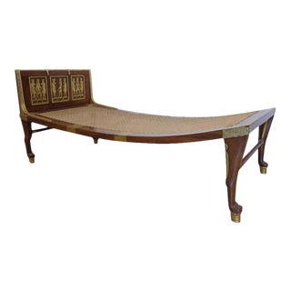 Antique -London Origin -Egyptian Revival Daybed/Chaise Longue Sale For Sale