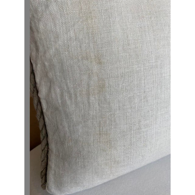 Vintage Embroidered Floral Pillow For Sale - Image 6 of 7