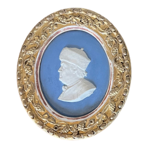 Antique 18th Century Wedgwood Portrait Medallion Plaque - Bust of Benjamin Franklin Circa 1780