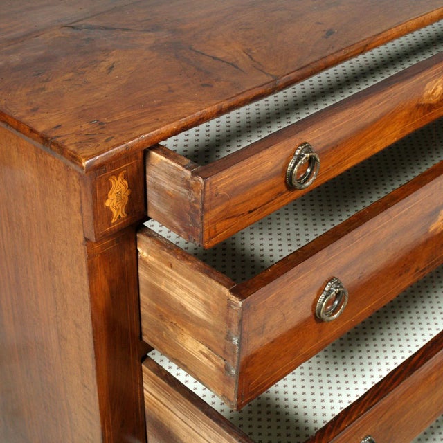 17th Century Italian Inlaid Walnut Dresser For Sale - Image 9 of 13
