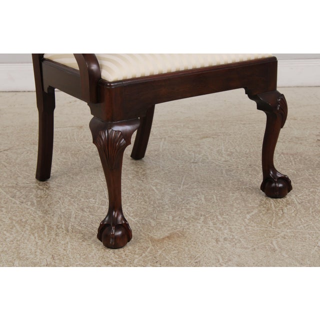 Set of 10 Henkel Harris Clawfoot Mahogany Dining Chairs For Sale - Image 9 of 18