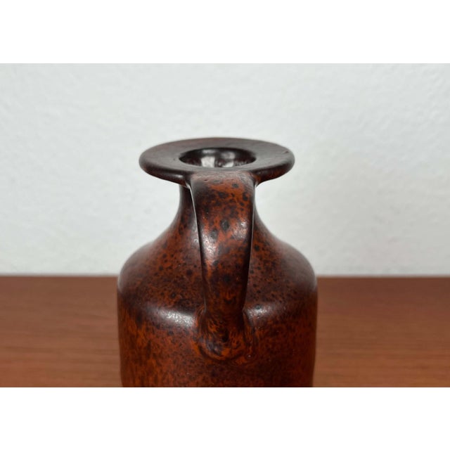 Mid-Century Modern Mid-Century Modern German Pottery Fat Lava Vase from Ceramano, 1960s For Sale - Image 3 of 18
