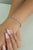 Not Yet Made - Made To Order 2.34ct Natural Turquoise & Diamond Station Tennis Bracelet in 14k White Gold For Sale - Image 5 of 15