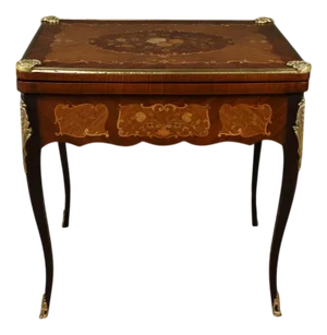Late 19th Century Louis XV Mahogany Games Table