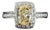 0.74 Ct Gia Certified Natural Yellow Diamond Ring Size 5.75 For Sale
