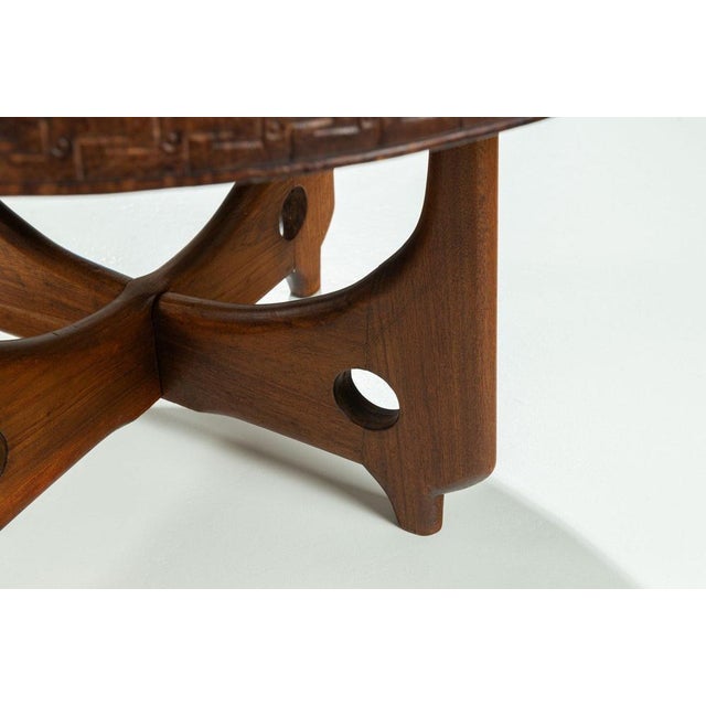 Ecuadorian Round Coffee Table by Angel Pazmino, 1960 For Sale - Image 12 of 13