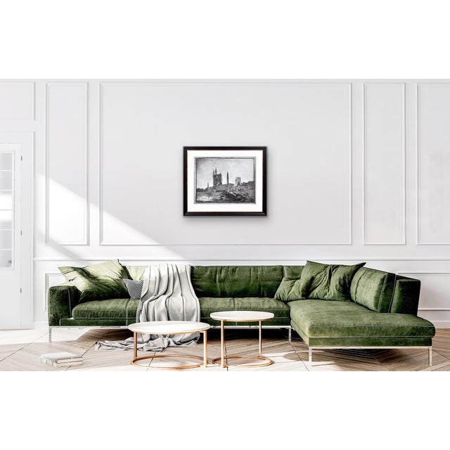 Leopold Halvoet, World War 1 Ww1 Trench Art, Belgian Soldier, Arras, France, 1915, Charcoal & Paper, Framed For Sale - Image 14 of 18