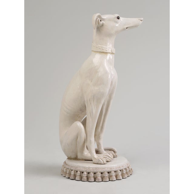 Italian Vintage Italian Whippet Sculpture For Sale - Image 3 of 15