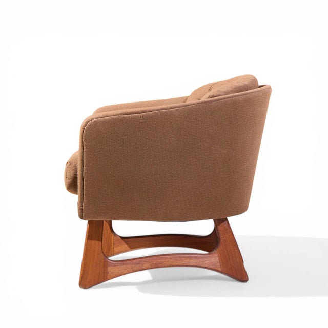 Wood Adrian Pearsall for Craft Associates Mid Century Barrel Lounge Chairs - Pair For Sale - Image 7 of 12