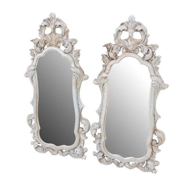 1970s Pair French Style Mirrors For Sale - Image 5 of 7