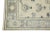 Modern Early 21st Century Cream & Blue Floral Design Handwoven Wool Turkish Oushak Rug 2'4" X 9'10" For Sale - Image 3 of 7