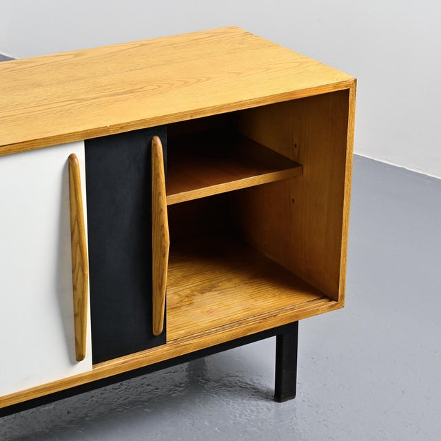 1960s Ash Cansado Sideboard attributed to Charlotte Perriand for Steph Simon, 1960 For Sale - Image 5 of 14