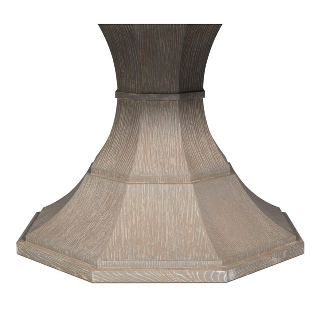 Gray Oak Expanding Dining Table - 85 1/2" For Sale - Image 10 of 11