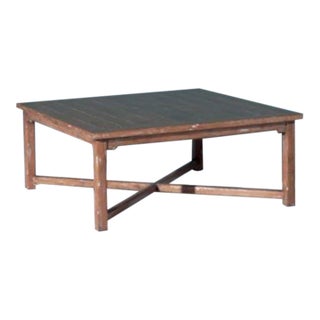 Attribiuted Bausman & Company Fine Bench-Made Alder Coffee Table For Sale