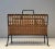 Mid-Century Modern 1950s Rattan and Black Lacquered Magazine Racks - a Pair For Sale - Image 3 of 11