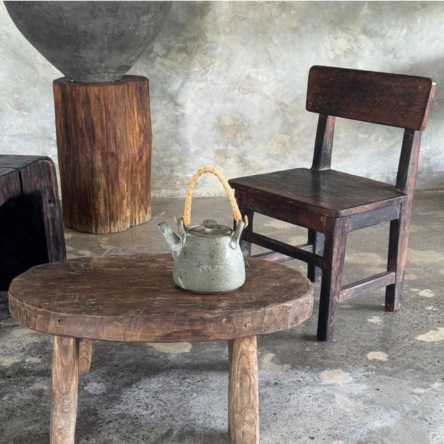 Small Oval Stool in Teak, 1980s For Sale - Image 10 of 11