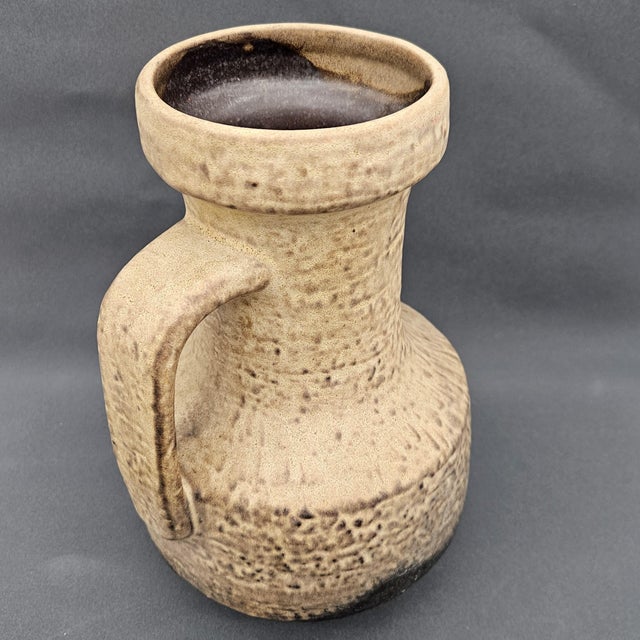 Ceramic Vase with Handle by F. Glatzle for Karlsruher Majolika, 1966 For Sale - Image 4 of 6