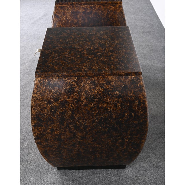 Bert England Pair of Bert England for Widdicomb Bombe End Tables, 1965 For Sale - Image 4 of 10