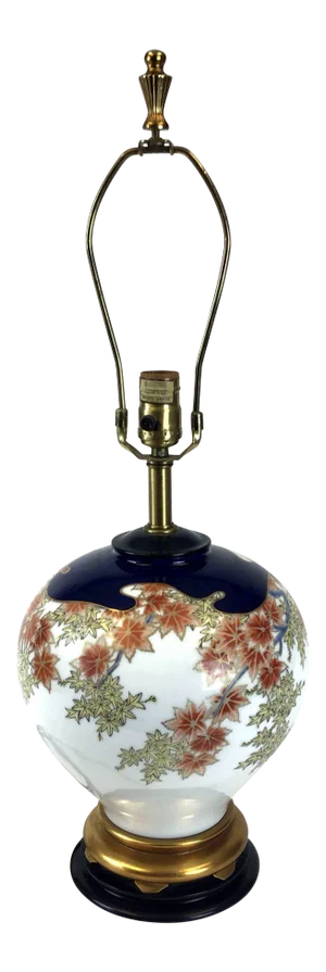 Marbro Japanese Style Porcelain Lamp